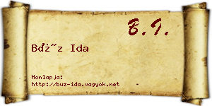 Búz Ida névjegykártya